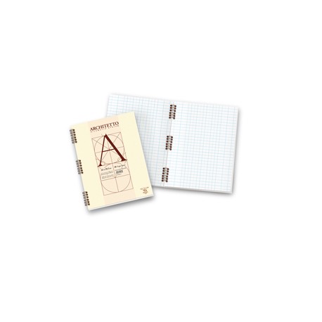 Blocco Architetto - 22 x 29,7 cm - 100 gr - 40 fogli - spiralato - Pigna