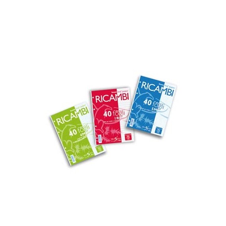 Ricambi forati Quaxima - A5 - 4 mm - 80 gr - Pigna - conf. 40 pezzi