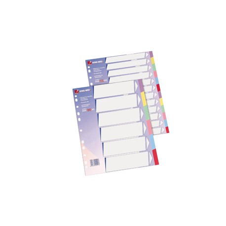 Separatore - cartoncino 225 gr - 6 tasti colorati - A4 - multicolore - Esselte