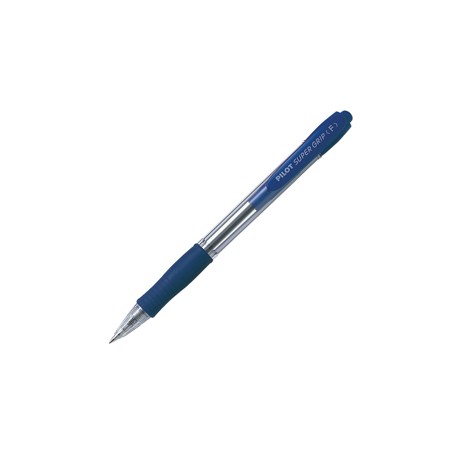 Penna sfera a scatto Super Grip - punta fine 0,7 mm - blu - Pilot