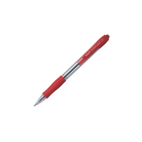 Penna sfera a scatto Super Grip - punta fine 0,7 mm - rosso - Pilot