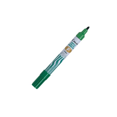 Marcatore Super Color - permanente - punta fine 4 mm - verde - Pilot