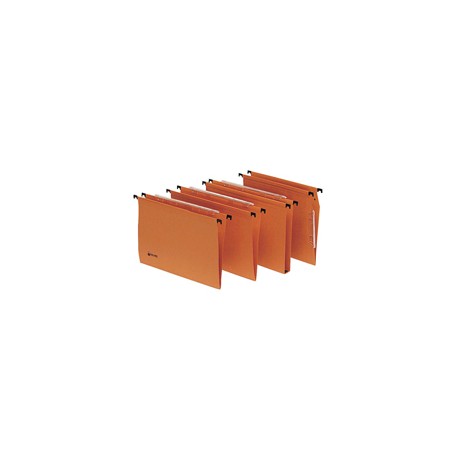Cartella sospesa Signaletic - cassetto - interasse 39 cm - fondo V - 39x25 cm - arancione - Rexel