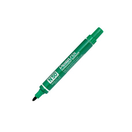 Marcatore permanente N50 - punta tonda - verde - Pentel