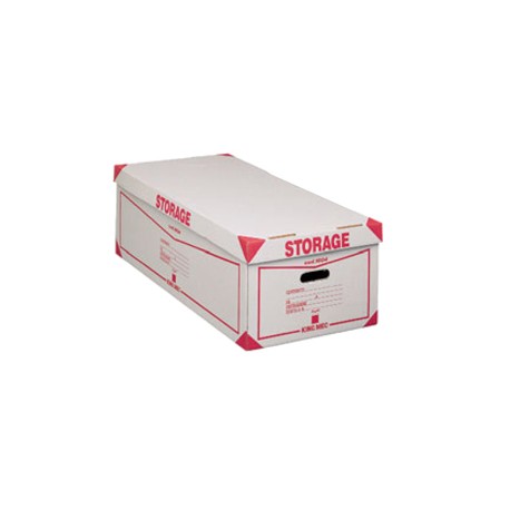 Scatola Storage - con coperchio - 38,5x26,4x75,5 cm - bianco e rosso - Esselte Dox