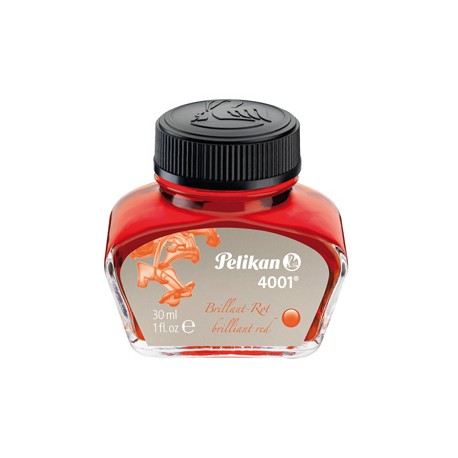 Inchiostro stilografico 4001 - 30 ml - rosso - Pelikan