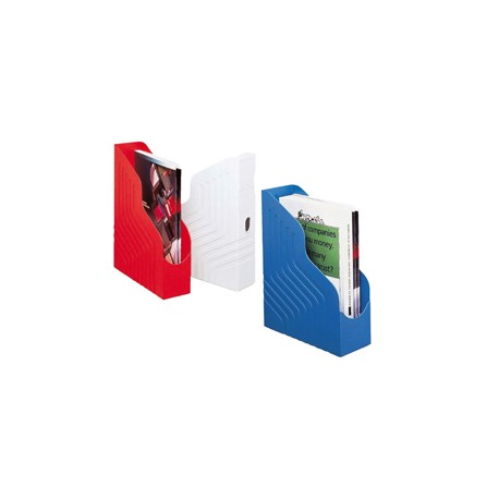 Portariviste Magazine Rack - 25 x 32 cm - dorso 8 cm - blu - Rexel