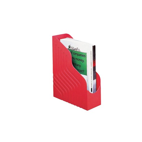 Portariviste Magazine Rack Jumbo - 25 x 32 cm - dorso 10 cm - rosso - Rexel