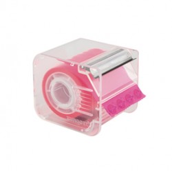 Nastro adesivo Memograph con dispenser - 5 cm x 10 m - rosa - Eurocel