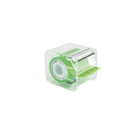 Nastro adesivo con dispenser Memograph - 50 mm x 10 m - PVC - verde - Eurocel