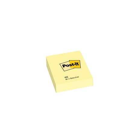 Blocco foglietti - 653 - 38 x 51 mm - giallo Canary™ - 100 fogli - Post it®