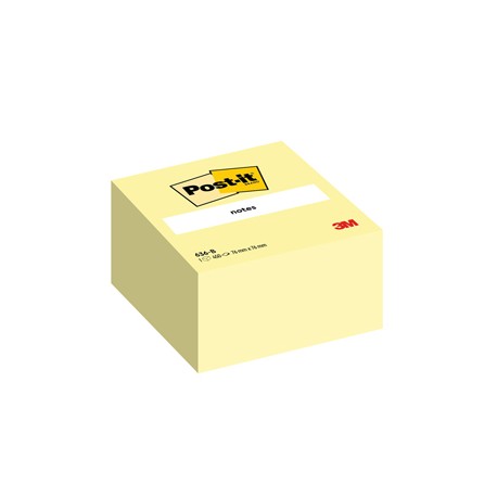 Blocco foglietti Cubo - 636-B - 76 x 76 mm - giallo Canary™ - 450 fogli - Post it®