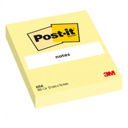 Blocco foglietti - 656 - 76 x 51 mm - giallo Canary™ - 100 fogli - Post it®