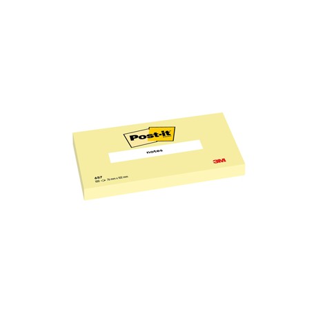 Blocco foglietti - 657 - 76 x 102 mm - giallo Canary™ - 100 fogli - Post it®