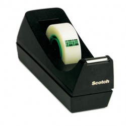 Dispenser da tavolo C38 - per nastri Scotch - 1,9 cm x 33 m - nero - Scotch