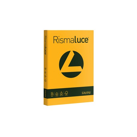 Carta Rismaluce - A4 - 140 gr - giallo oro 52 - Favini - conf. 200 fogli