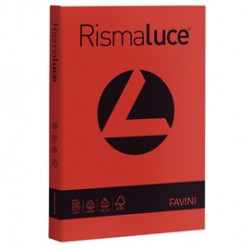 Carta Rismaluce - A4 - 140 gr - rosso scarlatto 61 - Favini - conf. 200 fogli