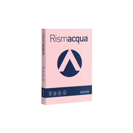 Carta Rismacqua - A4 - 140 gr - rosa 10 - Favini - conf. 200 fogli