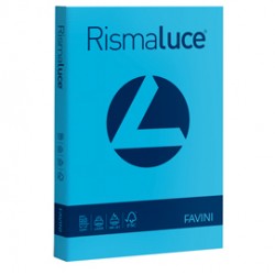 Carta RISMALUCE 200gr A4 125fg azzurro 55 FAVINI