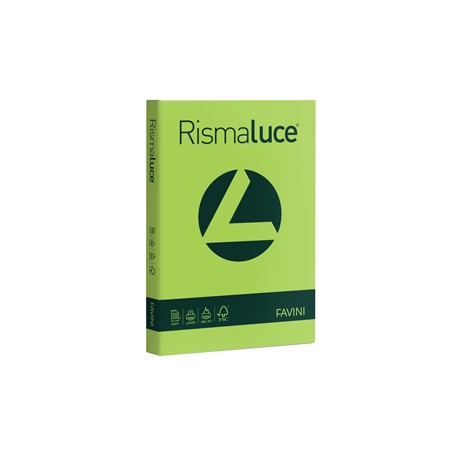 Carta Rismaluce - A4 - 200 gr - verde pistacchio 54 - Favini - conf. 125 fogli