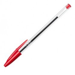 Penna a sfera Cristal  - punta media 1,0mm - rosso - Bic - conf. 50 pezzi