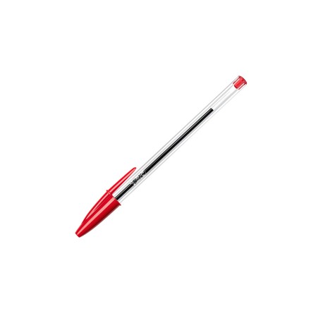 Penna a sfera Cristal  - punta media 1,0mm - rosso - Bic - conf. 50 pezzi