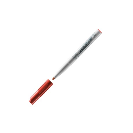 Pennarello Whiteboard Marker Velleda 1741 - punta tonda 1,4mm - rosso - Bic