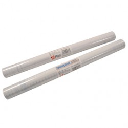 Rotolo coprilibro Veloplast - 2 m x45 cm - PPL - liscio adesivo neutro - trasparente - Colorosa