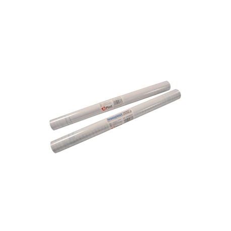 Rotolo coprilibro Veloplast - 2 m x45 cm - PPL - liscio adesivo neutro - trasparente - Colorosa