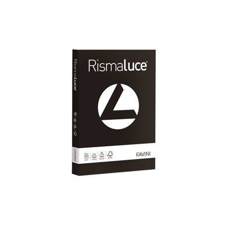 Carta Rismaluce - A4 - 200 gr - nero 63 - Favini - conf. 125 fogli