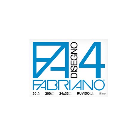 Album F4 - 24x33cm - 200gr - 20 fogli - ruvido - Fabriano