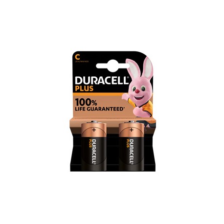 Pila mezzatorcia - C - LR14 - MN1400 - Plus - alcalina - Duracell - blister 2 pezzi