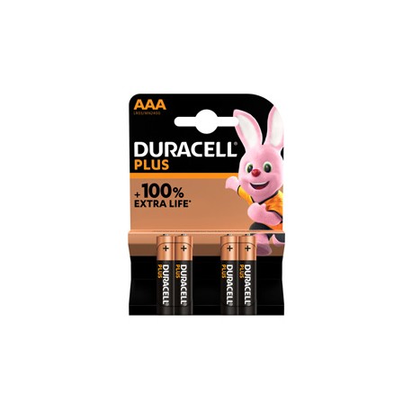 Pila Mini Stilo AAA Plus100 - MN2400 - Duracell - blister 4 pezzi