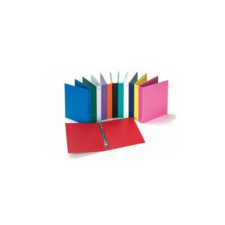 Raccoglitore Europa - 22 x 30 cm - 4 anelli tondi 30 mm - dorso 4 cm - colori assortiti - Favorit