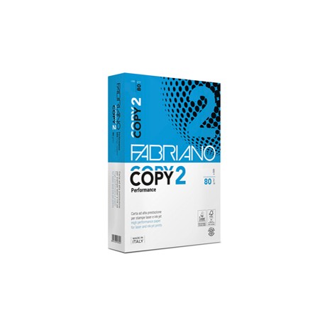 Carta Copy 2 - B4 - 257 x 364 mm - 80 gr - bianco - Fabriano - conf. 500 fogli