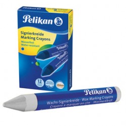 Pastello industriale 762 - bianco - Pelikan - conf. 12 pezzi