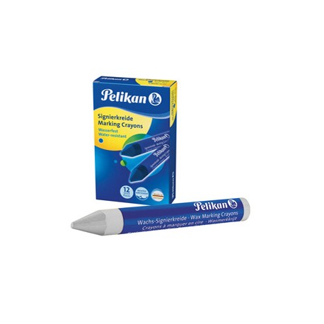 Pastello industriale 762 - bianco - Pelikan - conf. 12 pezzi