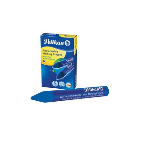 Pastello industriale 762 - blu - Pelikan - conf. 12 pezzi