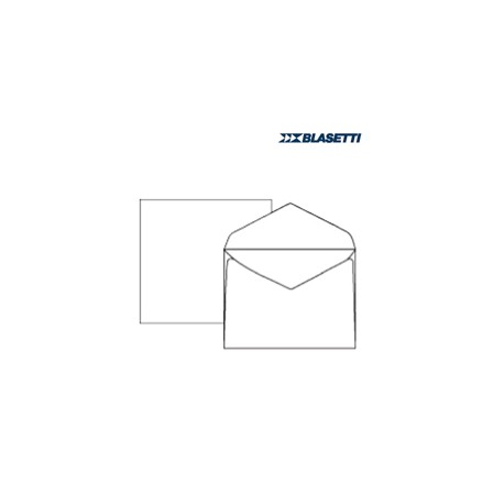 Busta extrafine Campidoglio - lembo gommato - 12 x 18 cm - 100 gr - bianco - Blasetti - conf. 500 pezzi