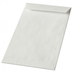 Busta a sacco - lembo non gommato - 10 x 15 cm - 50 gr - bianco - Blasetti - conf. 1000 pezzi