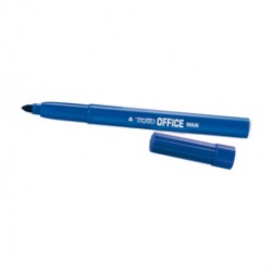 Pennarelli Office punta feltro - punta maxi - tratto 0,80-2,00mm - blu  - Tratto - conf. 12 pezzi