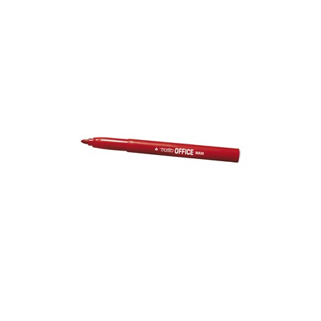 Pennarelli Office punta feltro - punta maxi - tratto 0,80-2,00mm - rosso  - Tratto - conf. 12 pezzi