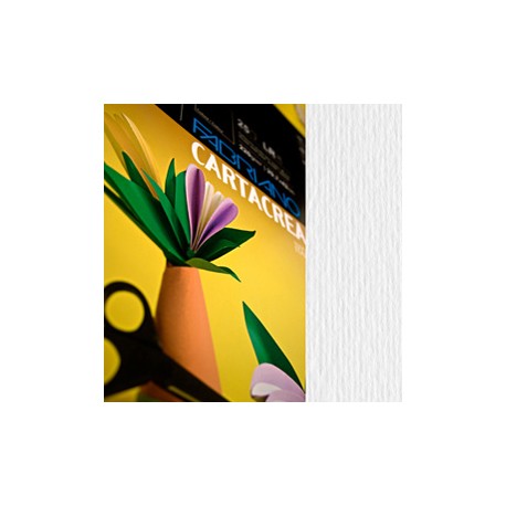 Cartoncino CartaCrea - 35 x 50 cm - 220 gr - bianco - Fabriano - blister 10 fogli