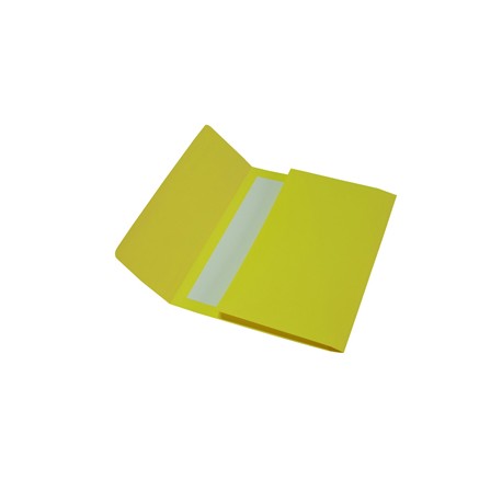 Cartelline a busta - 200 gr - 26 x 34 cm - cartoncino bristol - giallo - Cartotecnica del Garda - conf. 25 pezzi