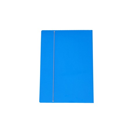 Cartella con elastico - 50 x 70 cm - dorso variabile - cartone plastificato - azzurro - Cartotecnica del Garda
