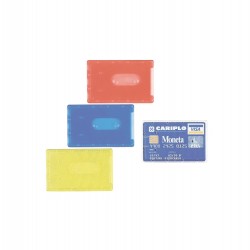 Porta Cards rigido - PVC - 8,5 x 5,4 cm - semitrasparente - Favorit