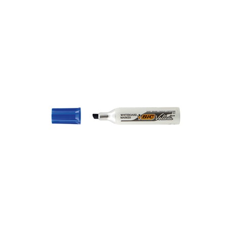 Pennarello Whiteboard Marker Velleda 1781 - punta a scalpello da 3,2 a 5,5mm - blu - Bic