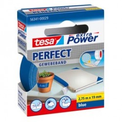 Nastro adesivo telato XP Perfect - 19 mm x 2,7 m - tela plastificata - blu - Tesa