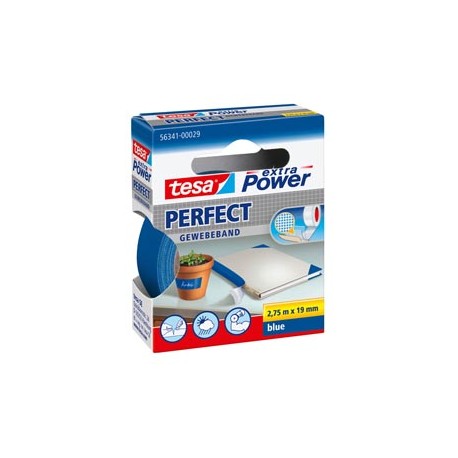 Nastro adesivo telato XP Perfect - 1,9 cm x 2,7 m - blu -Tesa