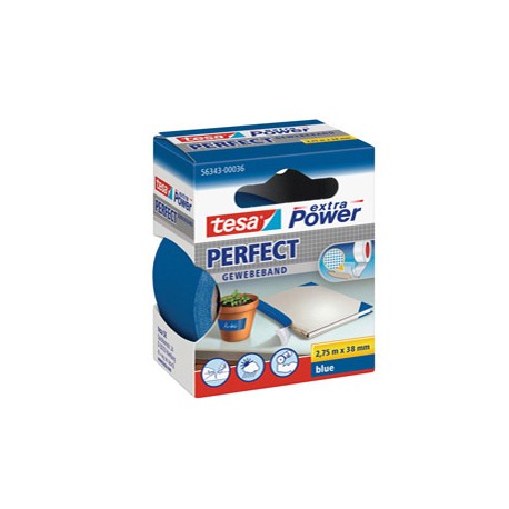 Nastro adesivo telato XP Perfect - 38 mm x 2,7 m - tela plastificata - blu - Tesa
